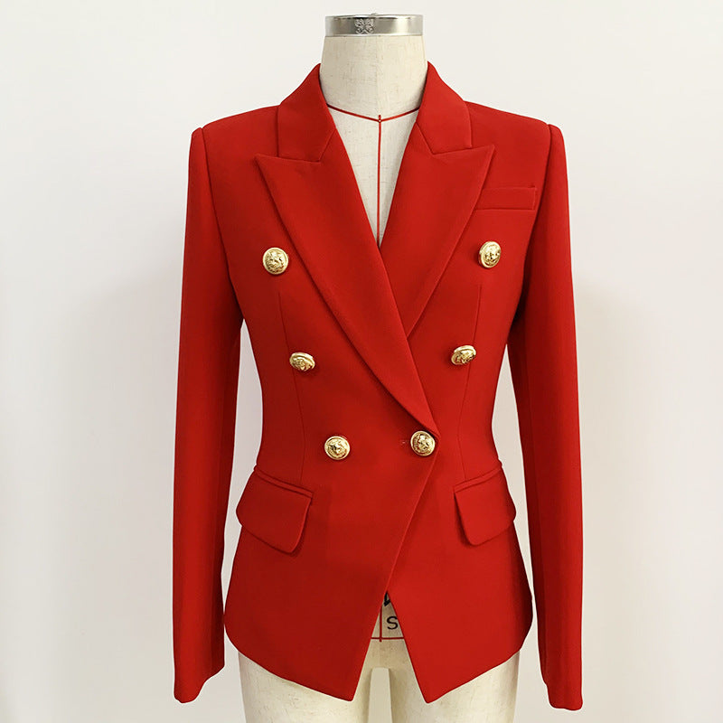 Female Suit Slim Fit Coat Clothing Double Breasted - happyshop365247