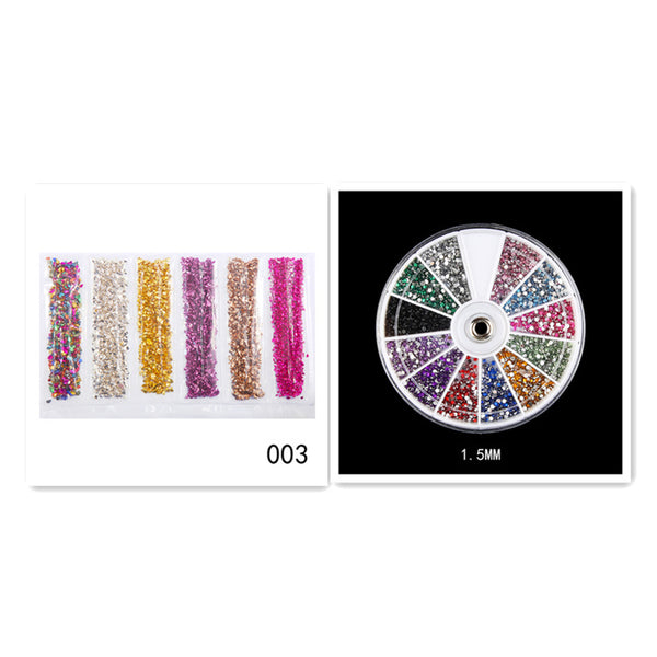 Nail Supplies, Diamond Glass Fragments, Gold And Silver Broken Glass Nails - happyshop365247
