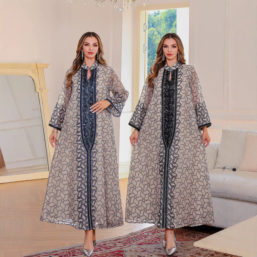 New Muslim Robe Female Dress Middle East Clothing - happyshop365247
