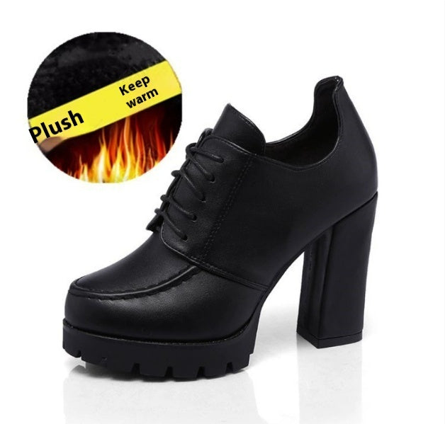 Women's Platform With Thick Heels And High Heels - happyshop365247