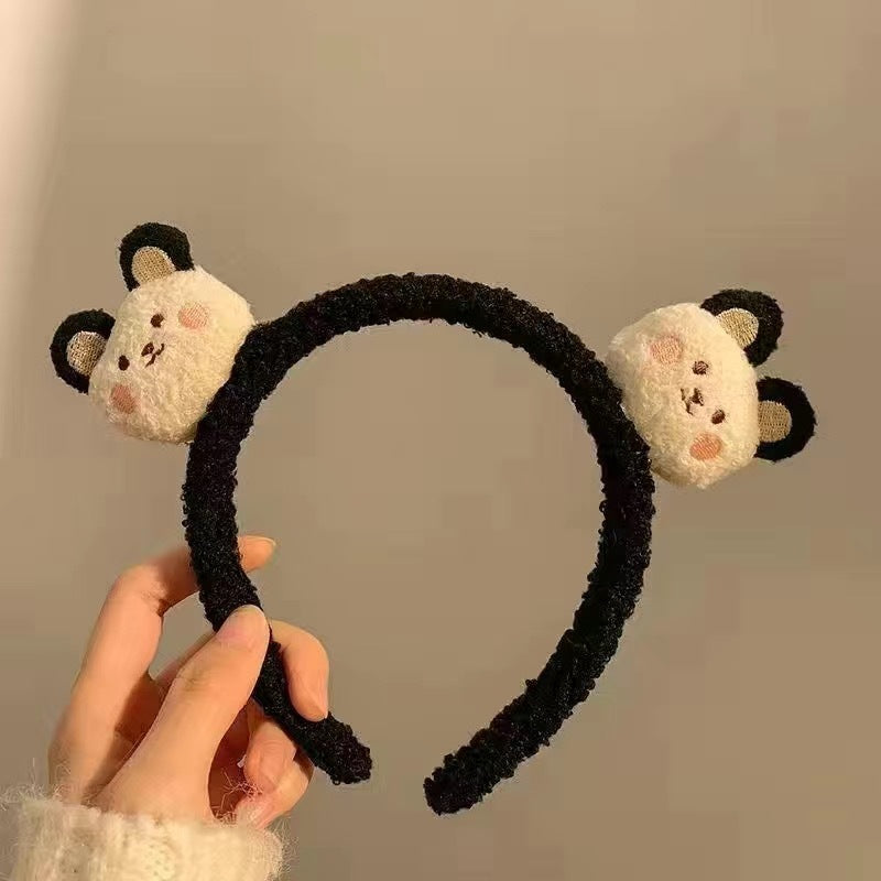 Cute Face Wash Hair Bands Female Cartoon Headwear Hair Band Headband Apply - happyshop365247