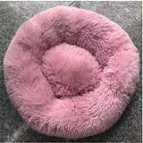 Round Long Hairy Autumn And Winter Nest Pad Cat Mattress - happyshop365247