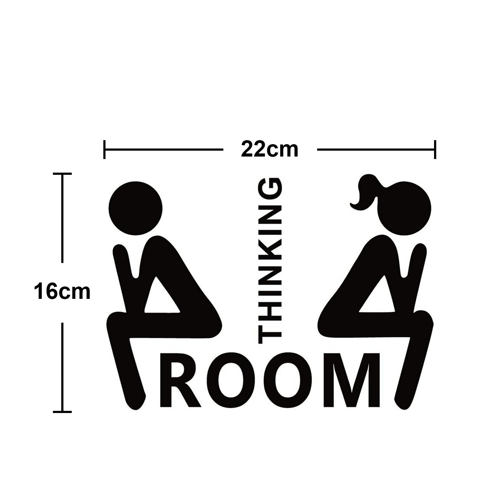 Home Bathroom Decor Wall Stickers Art Stickers Creative Home Decor Bathroom Cute Door Stickers - happyshop365247