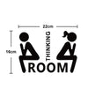 Home Bathroom Decor Wall Stickers Art Stickers Creative Home Decor Bathroom Cute Door Stickers - happyshop365247