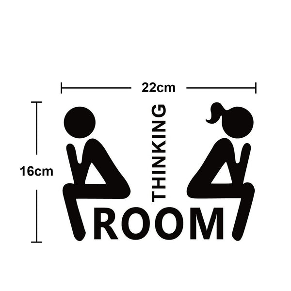 Home Bathroom Decor Wall Stickers Art Stickers Creative Home Decor Bathroom Cute Door Stickers - happyshop365247