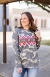 Leopard Print Pullover T-shirt For Women Fall - happyshop365247