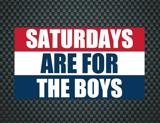 Polyester Saturdays are for the boys FLAG