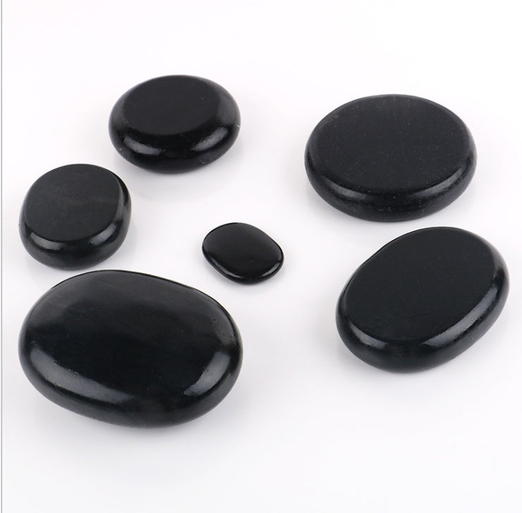 Beauty SPA Health Massage Energy Stone Natural Volcanic Hot Stone Back Essential Oil Massage Hot Stone - happyshop365247