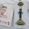 Natural Powder Crystal Jade Roller Beauty Face-lifting Double-head Massager - happyshop365247