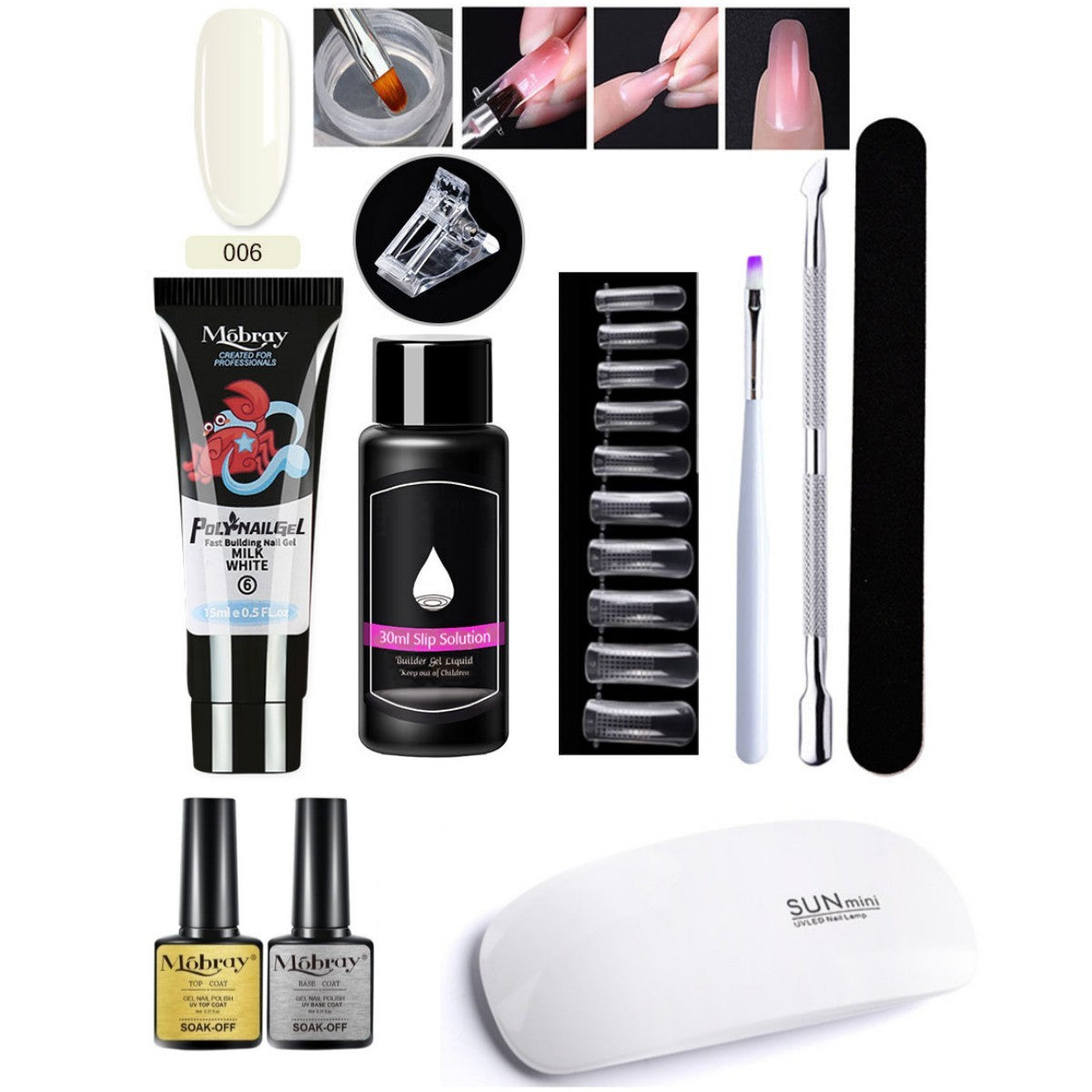 7-Piece Nail Art Crystal Extender Set - happyshop365247