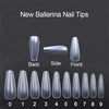 500 tablets of transparent natural color ballet fake nails - happyshop365247