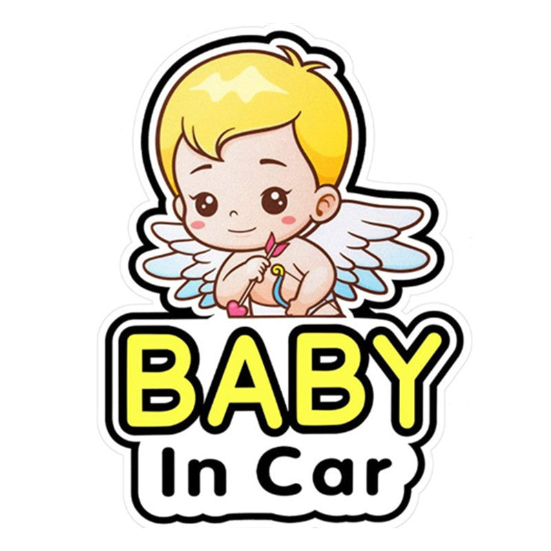 Cross-border Exclusive Sale Baby On Board Bumper Stickers Baby Baby Princess Feeding Bottle Car Reflective Stickers B033