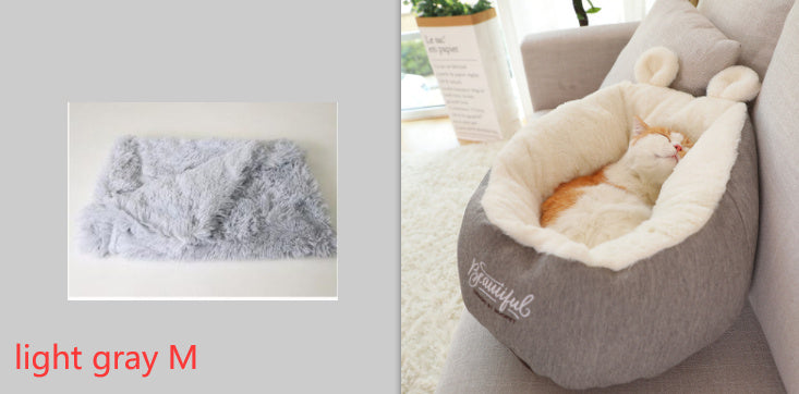 Pet Dog Bed Warming Soft Sleeping Bag Cushion Puppy Kennel - happyshop365247
