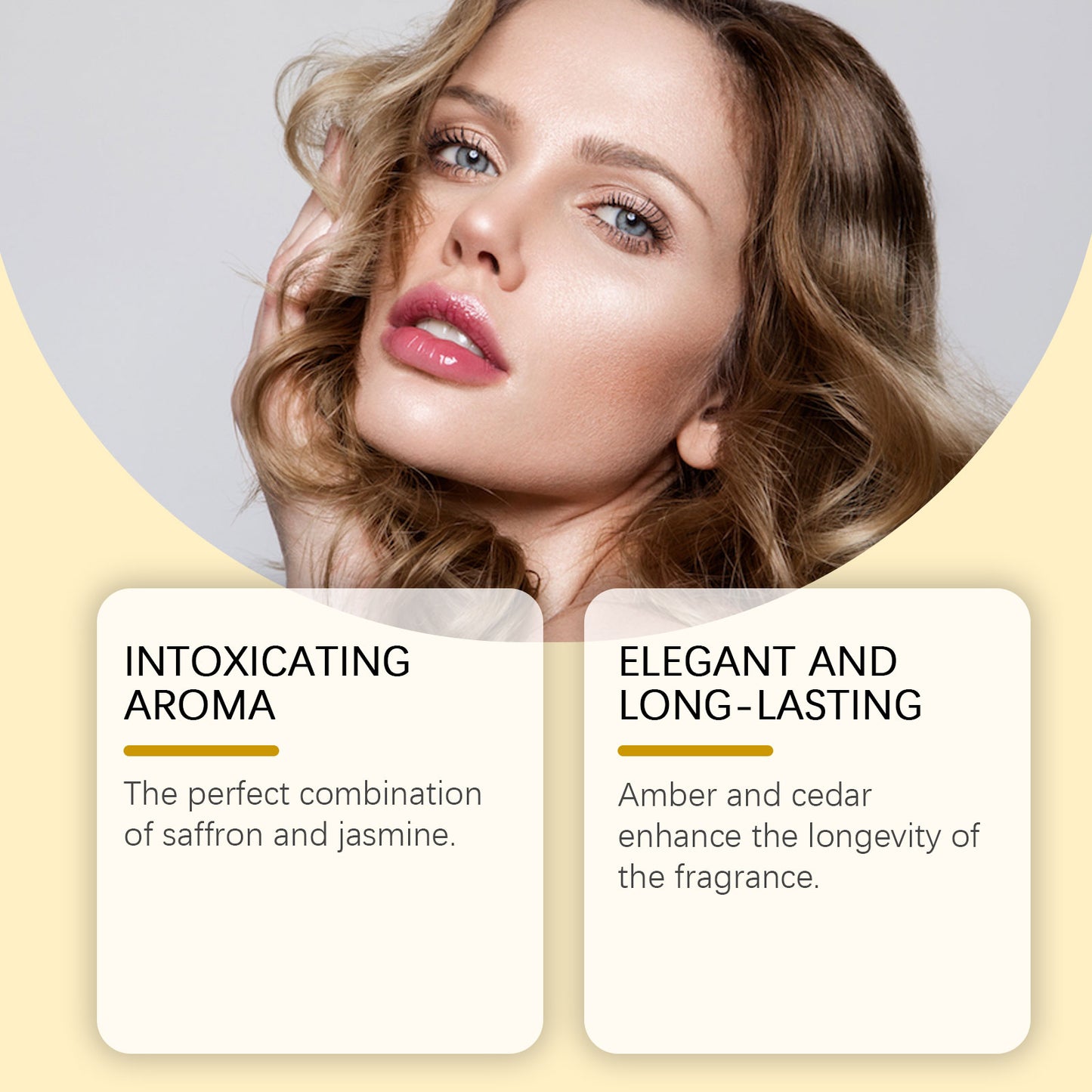 Roxelis Saffron Jasmine Inspired Perfume, Natural Fresh Lasting Fragrance Jasmine Perfume Spray