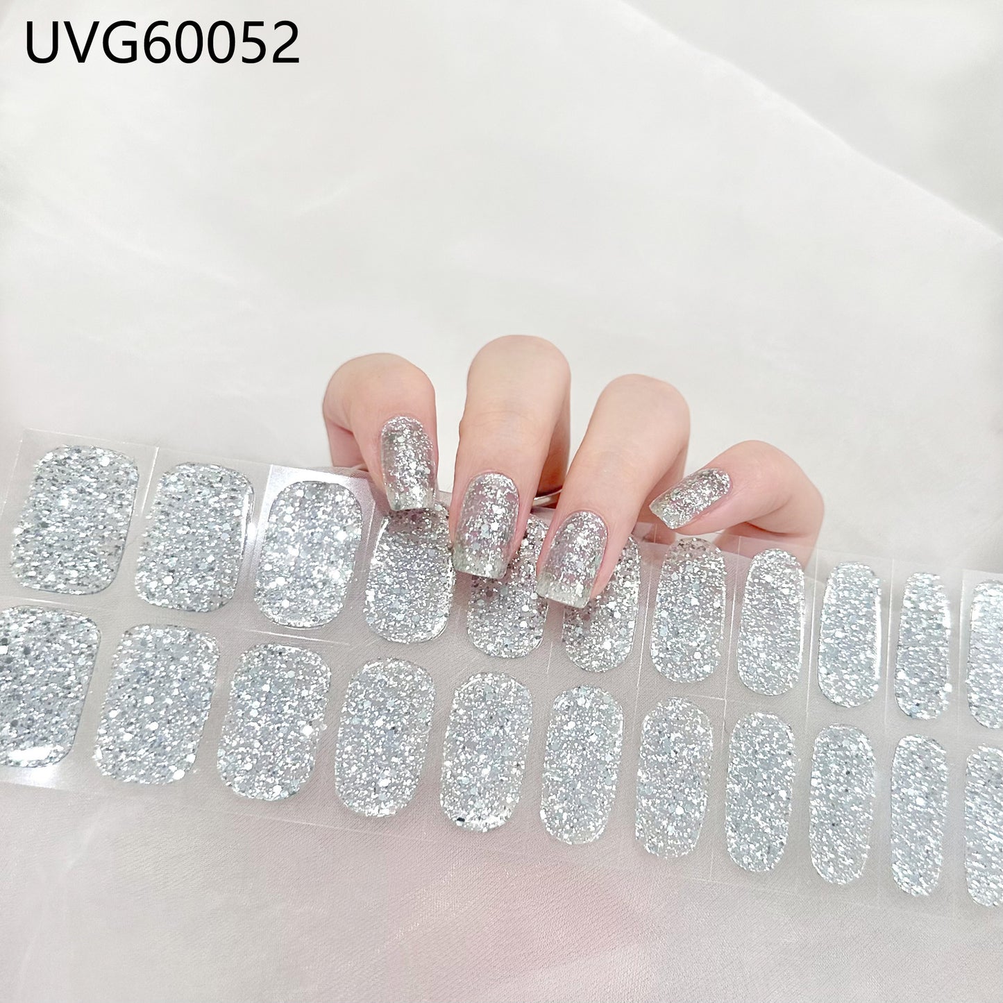 Blush Nail Stickers Uv Semi-baked Gel - happyshop365247