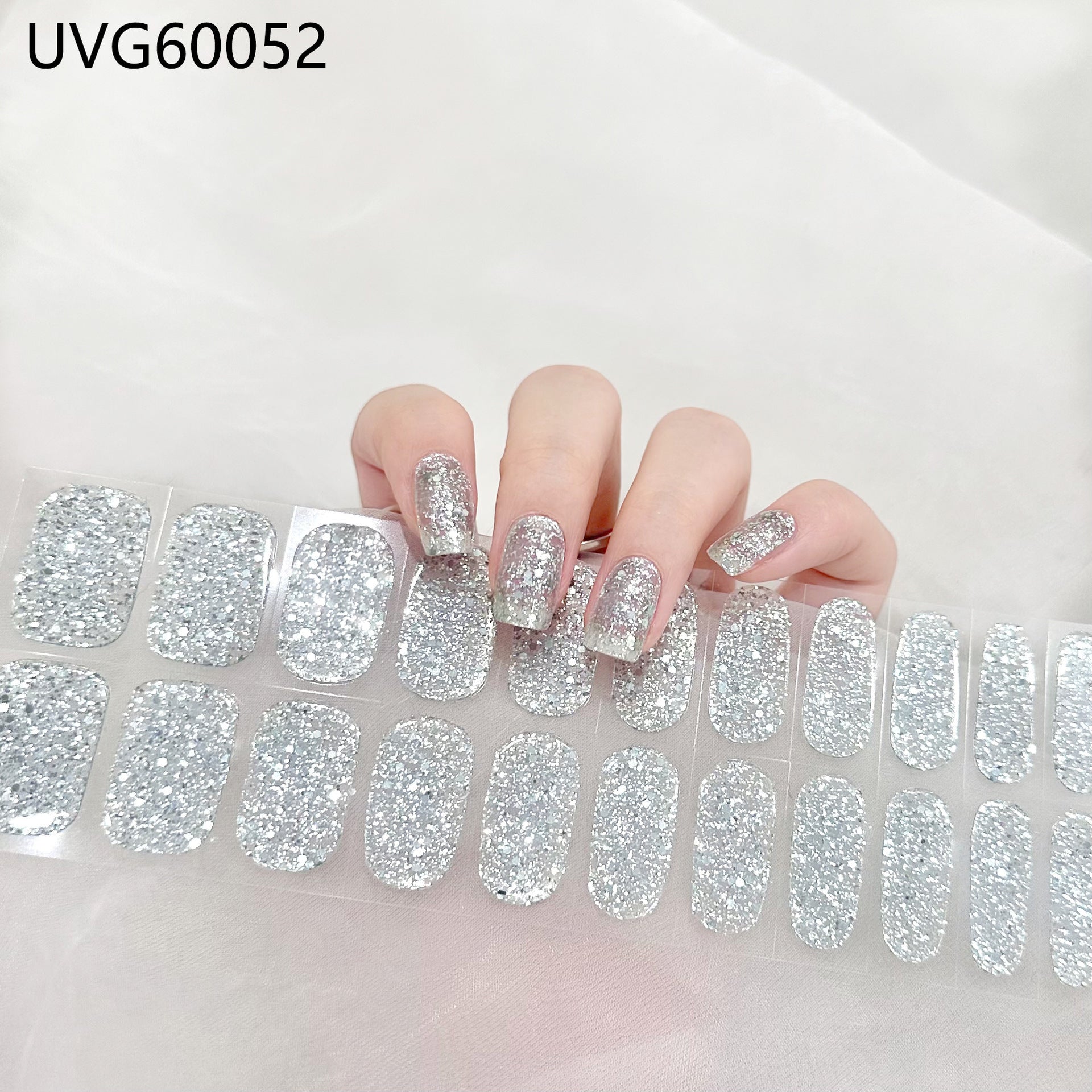 Blush Nail Stickers Uv Semi-baked Gel - happyshop365247