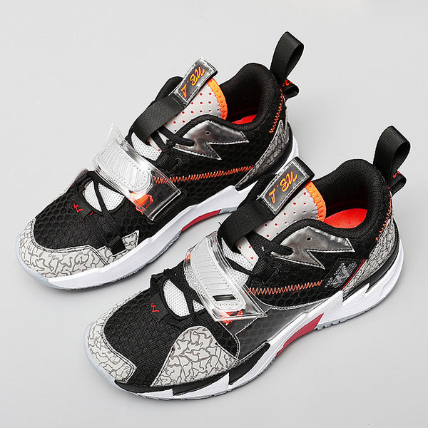 Flying Woven Surface Youth Basketball Shoes High-top Men And Women - happyshop365247