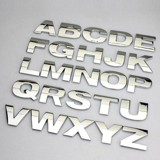 Car 3D Bumper Stickers English Letters