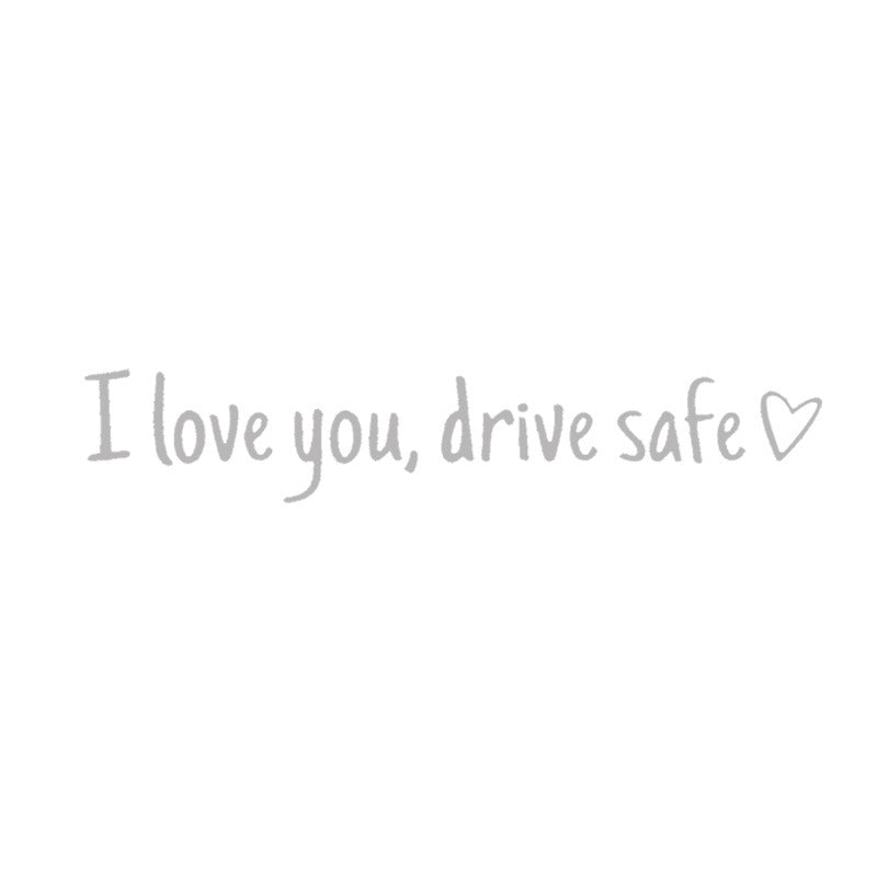 Safe Driving Waterproof Vinyl Bumper Stickers Car Universal Rearview Mirror Decorative Sticker