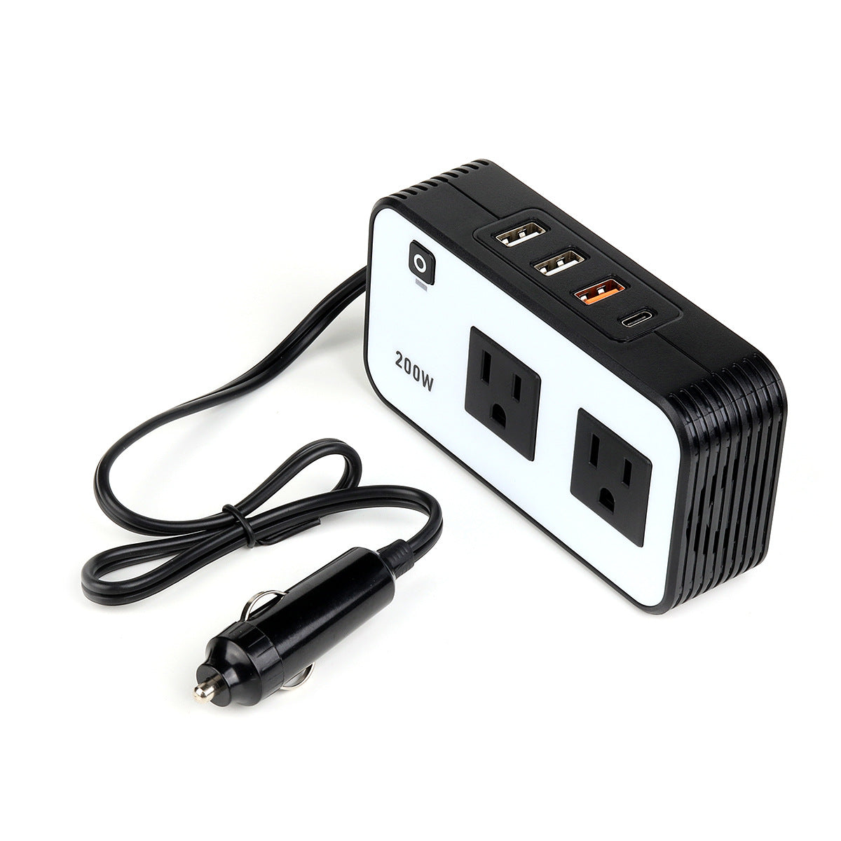 200W Car Inverter DC12V To AC110V Converter QC PD Fast Charge American Standard Socket