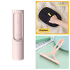 2-1 Reusable Pet Hair Remover Brush Lint Roller Portable Effective Self Cleaning Tool for Cat Dog Fur Hair Dust Removal Brush - happyshop365247