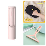 2-1 Reusable Pet Hair Remover Brush Lint Roller Portable Effective Self Cleaning Tool for Cat Dog Fur Hair Dust Removal Brush - happyshop365247