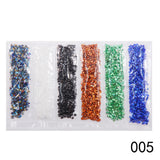Nail Supplies, Diamond Glass Fragments, Gold And Silver Broken Glass Nails - happyshop365247