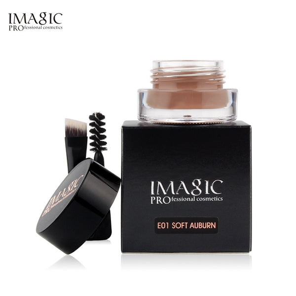 IMAGIC Makeup Waterproof Eyebrow Cream 6 Colors Optional With Brush Head Eyebrow Cream Set - happyshop365247