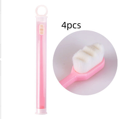 Ultra-fine Toothbrush Super Soft Bristle Deep Cleaning Brush Portable For Oral Care Tools Teeth Care Oral Cleaning Travel - happyshop365247