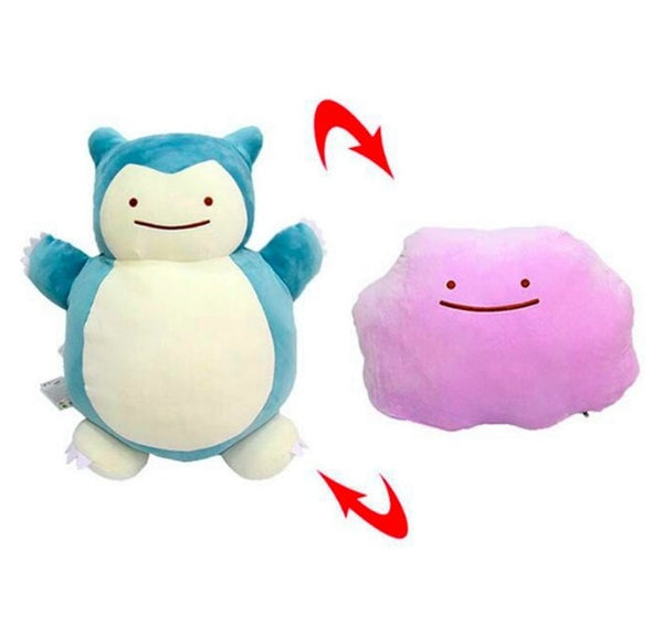 20cm Anime Pocket Animasl Ditto Pillow Cushion Transfer Pikachu Snorlax Squirtle Bulbasaur Stuffed Plush Dolls Toy Gift SA1947