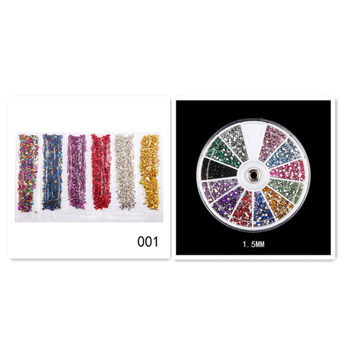 Nail Supplies, Diamond Glass Fragments, Gold And Silver Broken Glass Nails - happyshop365247