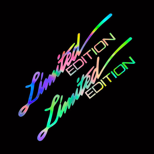 LimitedEdition English Reflective Car Sticker