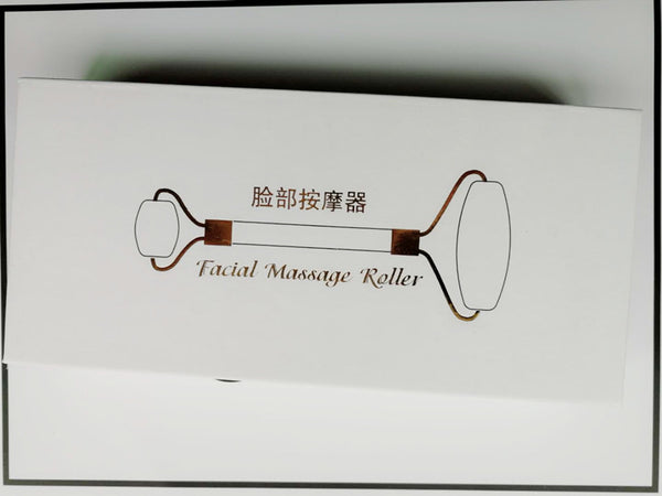 Natural Powder Crystal Jade Roller Beauty Face-lifting Double-head Massager - happyshop365247