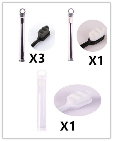 Ultra-fine Toothbrush Super Soft Bristle Deep Cleaning Brush Portable For Oral Care Tools Teeth Care Oral Cleaning Travel - happyshop365247