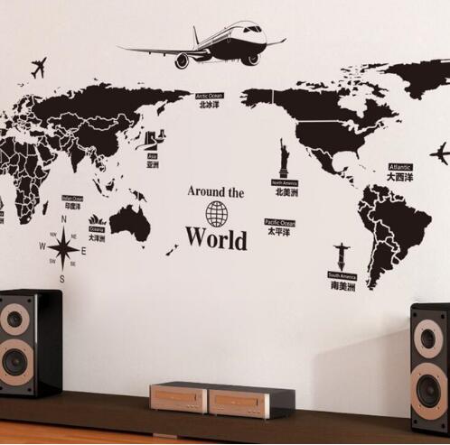 World Map Wall Can be removed Stickers DIY - happyshop365247
