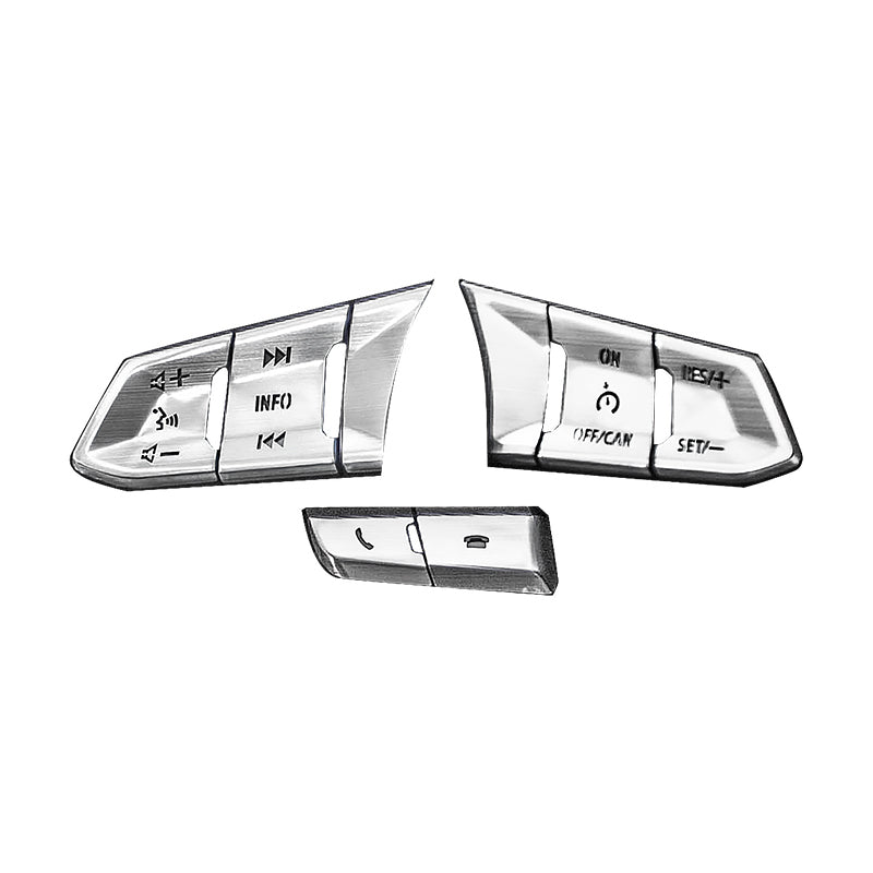 Atz Modified Steering Wheel Transparent Button Aluminum Alloy Decorative Sticker