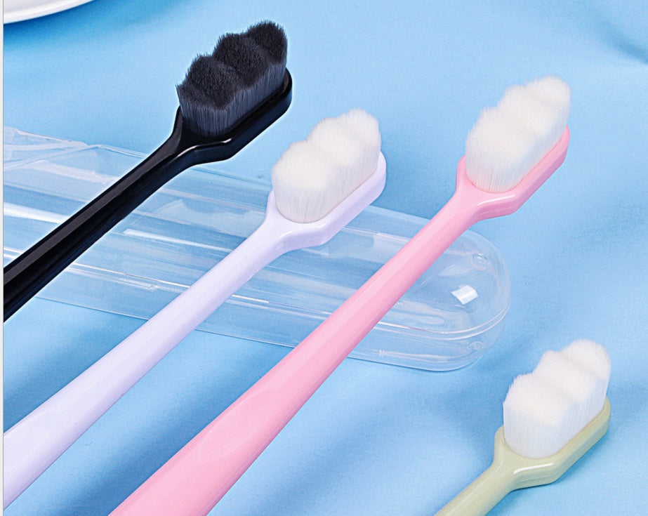 Ultra-fine Toothbrush Super Soft Bristle Deep Cleaning Brush Portable For Oral Care Tools Teeth Care Oral Cleaning Travel - happyshop365247
