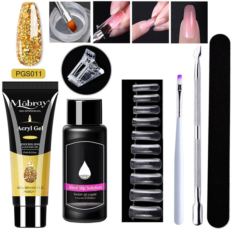 7-Piece Nail Art Crystal Extender Set - happyshop365247