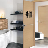 Home Bathroom Decor Wall Stickers Art Stickers Creative Home Decor Bathroom Cute Door Stickers - happyshop365247