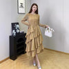 Long Sleeve A- Line Skirt Slimming Fall Women's Clothing - happyshop365247