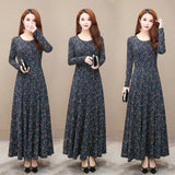 Dress Mother Dress Big Swing Dress Noble Long Skirt Women - happyshop365247