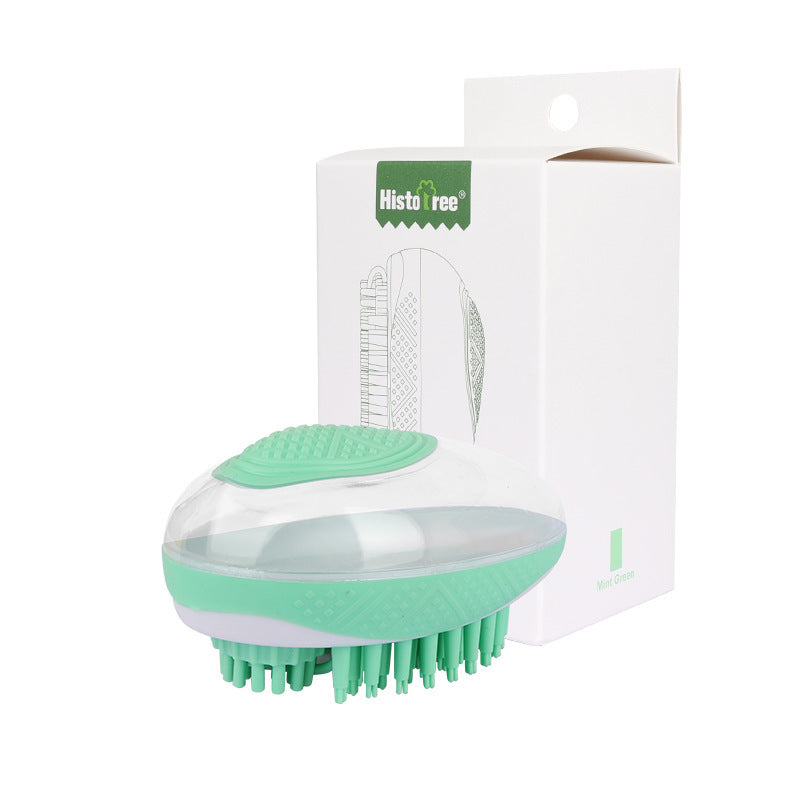 Dog Cat Bath Brush 2-in-1 Pet SPA Massage Comb Soft Silicone Pets Shower Hair Grooming Cmob Dog Cleaning Tool Pet Products - happyshop365247