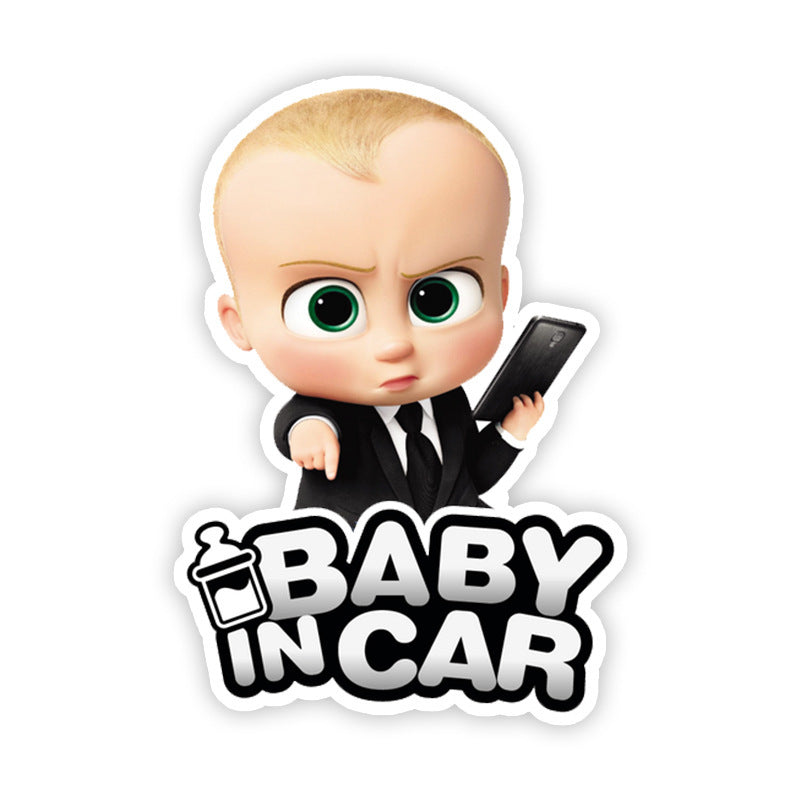 Cross-border Exclusive Sale Baby On Board Bumper Stickers Baby Baby Princess Feeding Bottle Car Reflective Stickers B033
