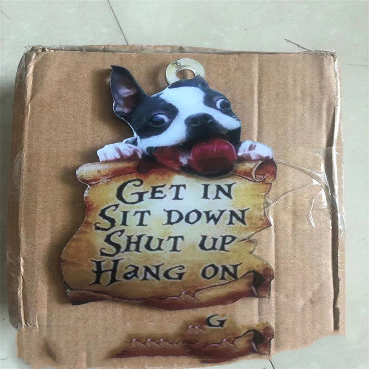 Double-sided Pet Dog Car Ornament