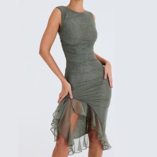 Summer Slim Skinny Sleeveless Dress For Women Fashion Party Club Dresses - happyshop365247