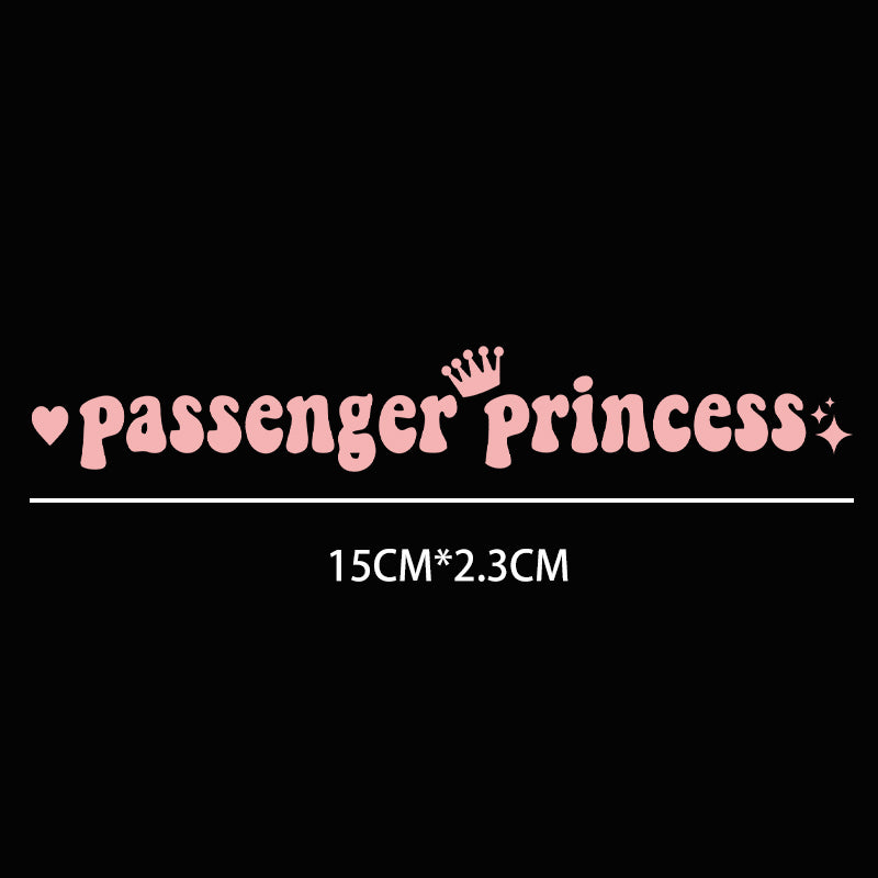 Passenger Princess Automobile Sticker Interesting Creative Suitable For Car Rearview Mirror