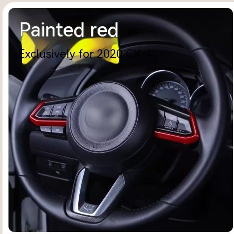 Atz Modified Steering Wheel Transparent Button Aluminum Alloy Decorative Sticker