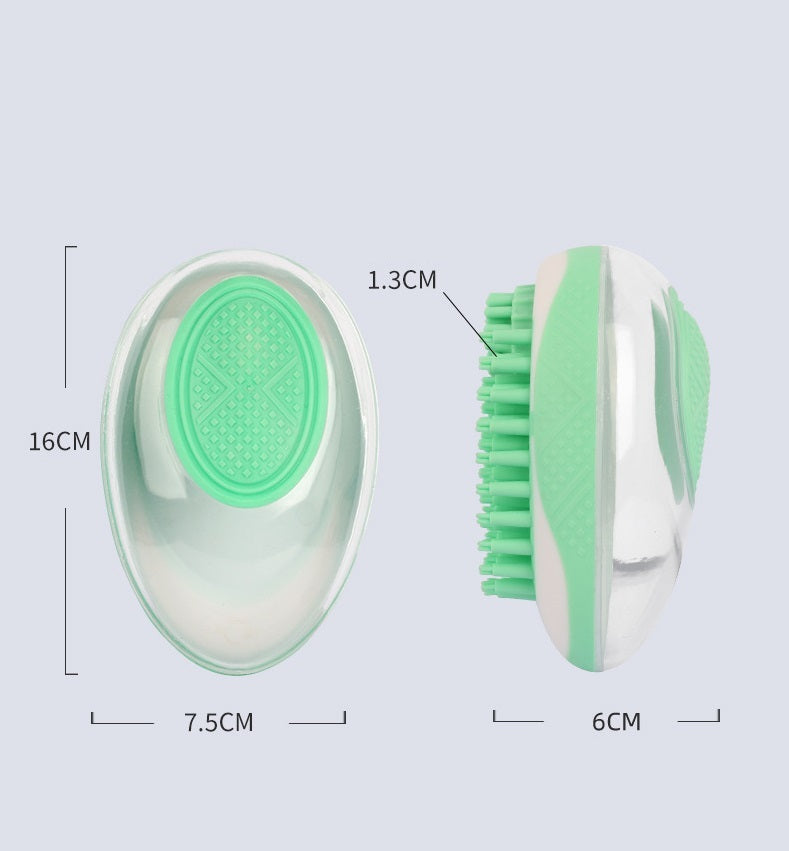 Dog Cat Bath Brush 2-in-1 Pet SPA Massage Comb Soft Silicone Pets Shower Hair Grooming Cmob Dog Cleaning Tool Pet Products - happyshop365247