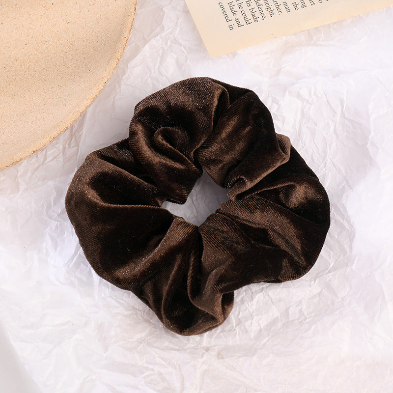 Flannel Hair Tie Hair Rope Amazon Velvet Fashion Ponytail Hair Accessories - happyshop365247