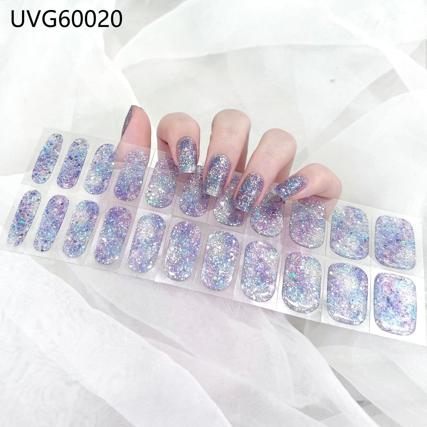 Blush Nail Stickers Uv Semi-baked Gel - happyshop365247